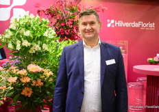 Co Overduin of HilverdaFlorist at the White Swan. New to the Alstroemeria range and will be put away big this year.